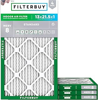 FilterBuy MERV 13 Pleated AC Furnace Filter